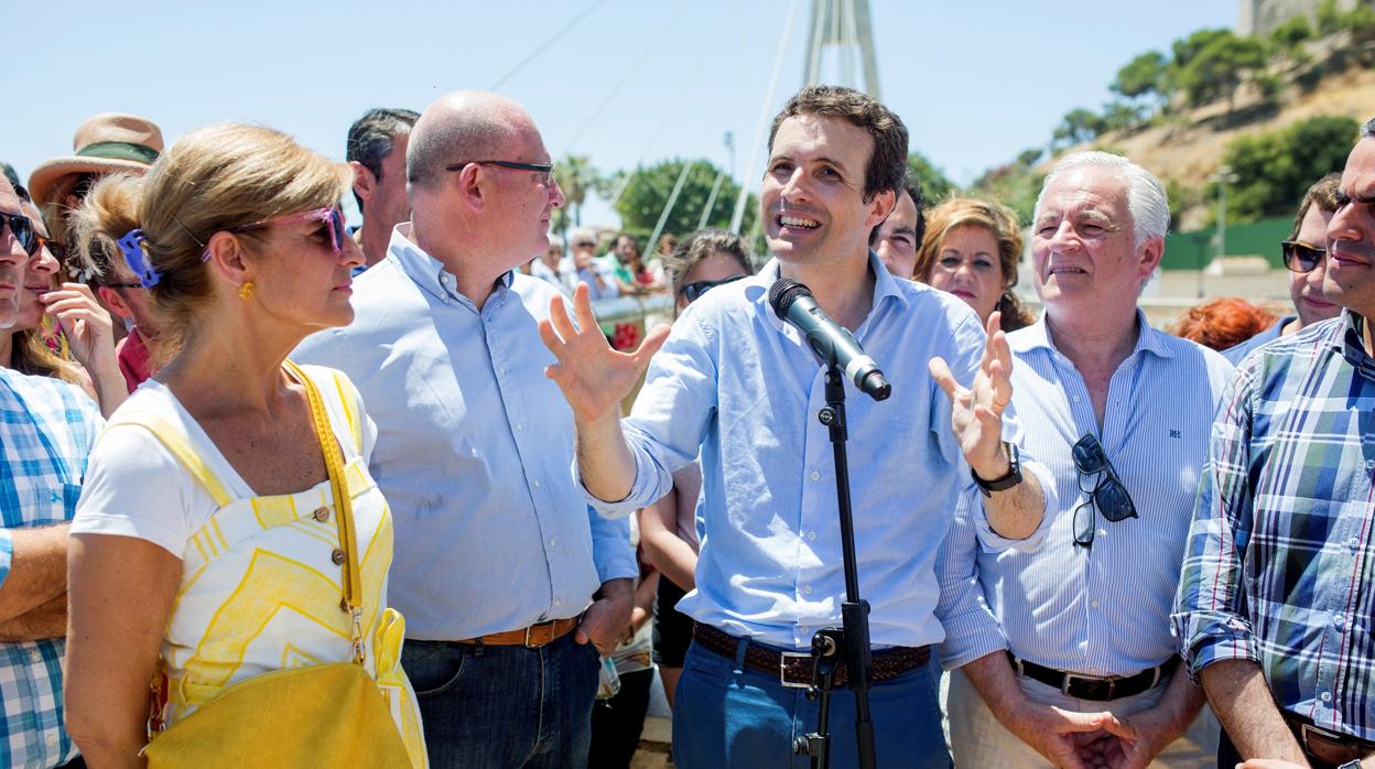 Pablo Casado, el domingo en Fuengirola