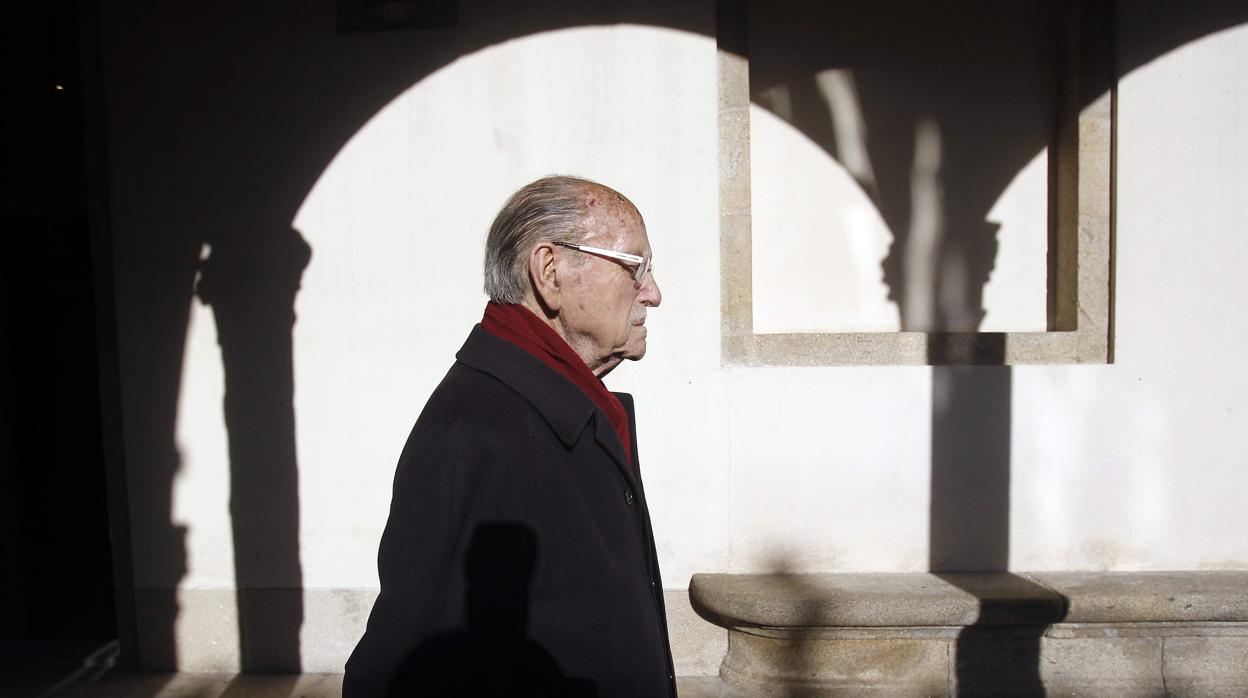 Fernández Albor, en una imagen de 2013, durante un homenaje que se le rindió en Compostela