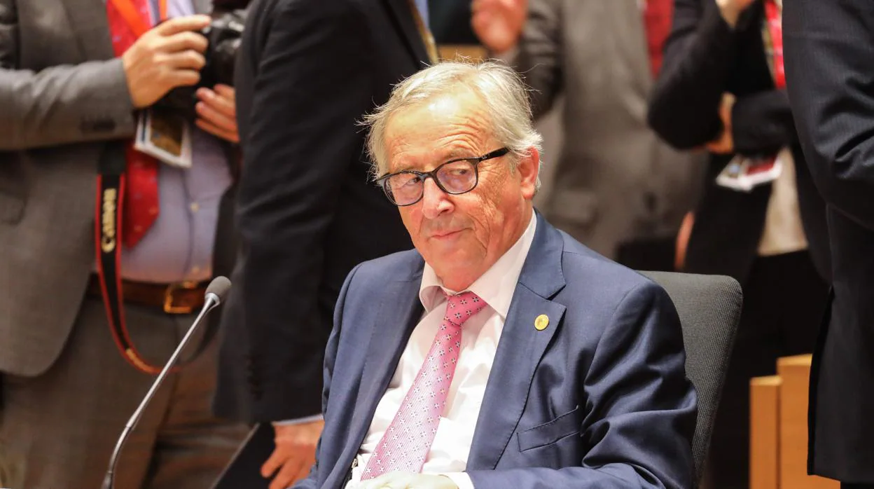 El presidente de la Comisión Europea, Jean-Claude Juncker, durante una reunión con los estados miembros