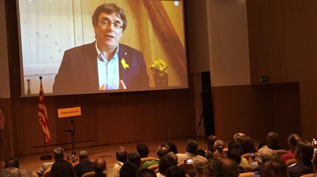 El expresidente catalán, hoy durante la presentación de su iniciativa