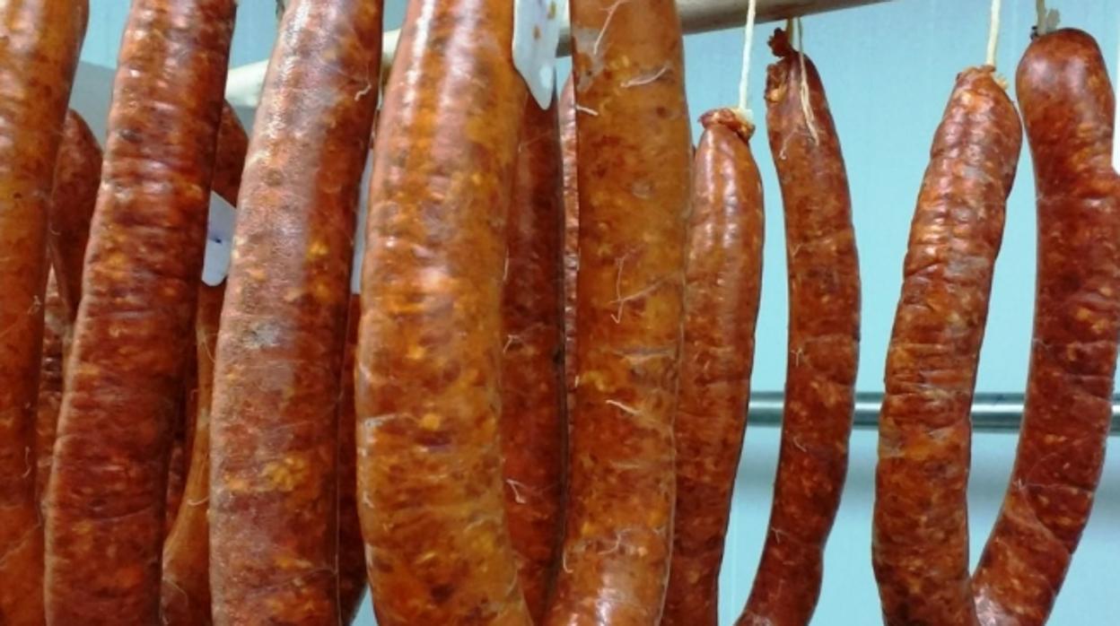 Chorizos elaborados en los laboratorios del Centro de Investigación y Tecnología Agroalimentaria de Aragón