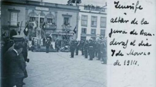 Cinco históricas juras de bandera en Canarias