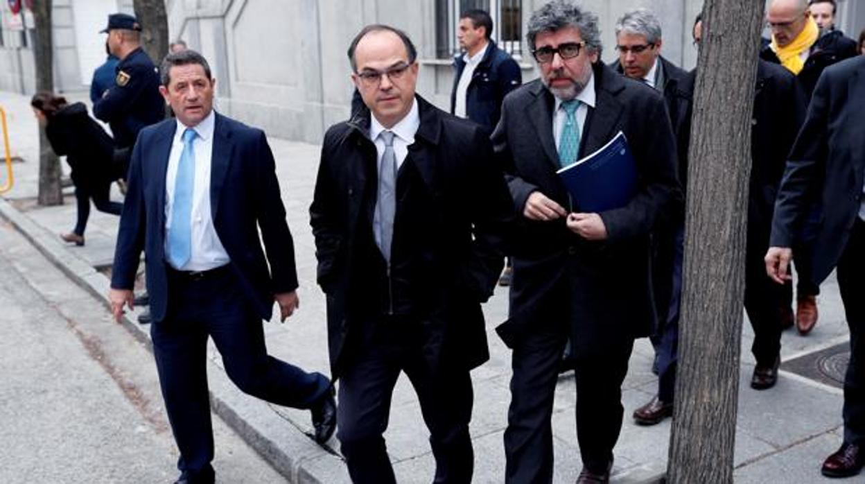 Jordi Turull, el pasado mes de marzo a las puertad del Tribunal Supremo