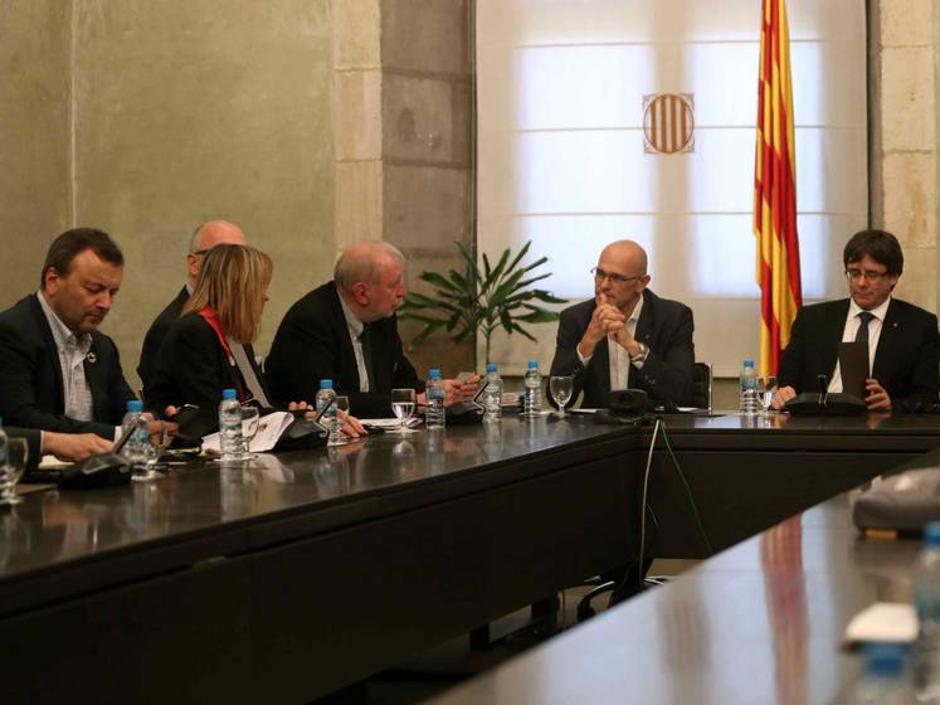 El expresidente catalán, el exconsejero de Exteriores y el último director del Diplocat en la Generalitat