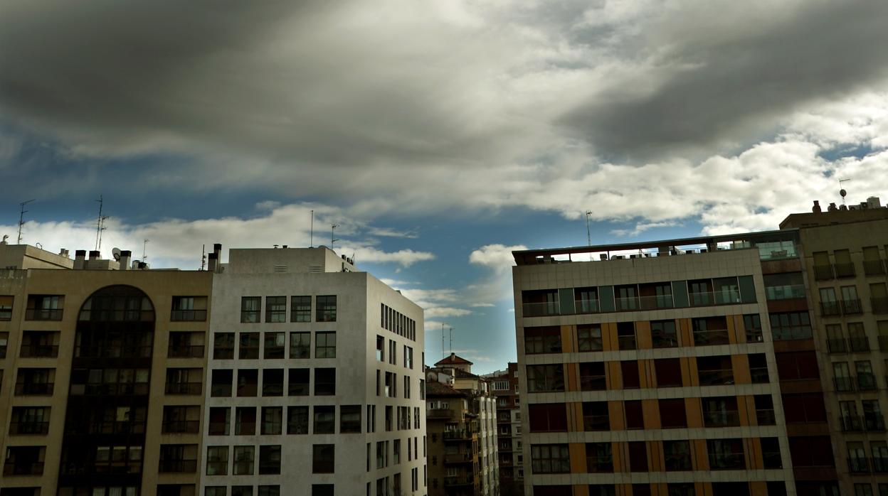 Bloques de pisos en el centro de Zaragoza