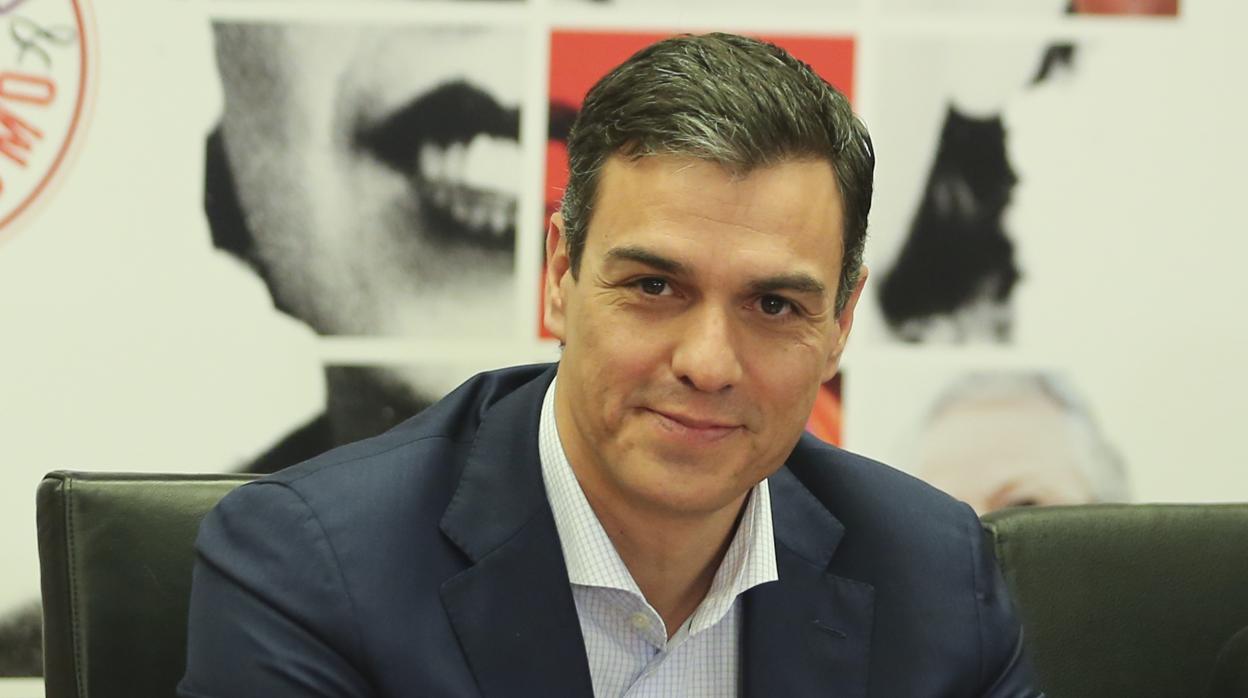 Pedro Sánchez el pasado 5 de marzo en la reunión de la Comisión Permanente del Comité Federal del PSOE