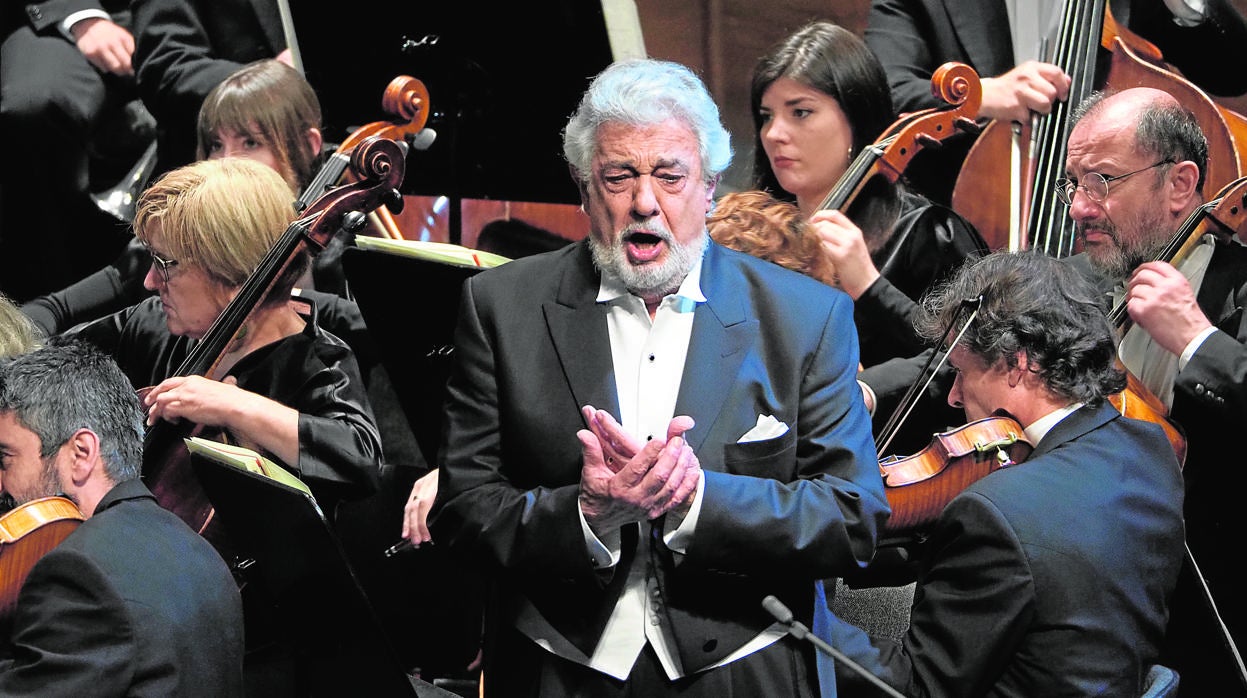 Plácido Domingo, en una actuación reciente en el Liceu