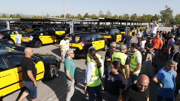 Los taxistas de Barcelona vuelven a la huelga tras la decisión del TSJC contra el reglamento de Colau