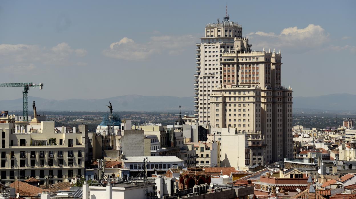 El edificio España antes de su reforma