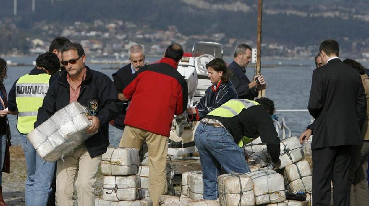 Imagen de una operación antidroga en Vigo