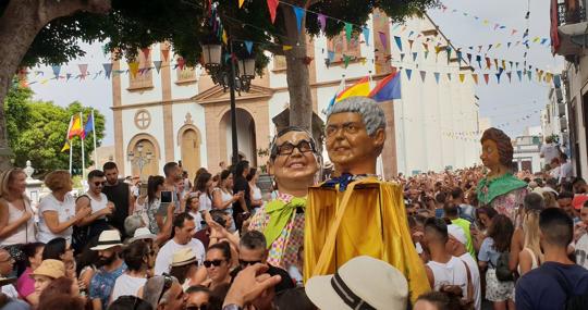 La Rama llegando a la Iglesia de Agaete