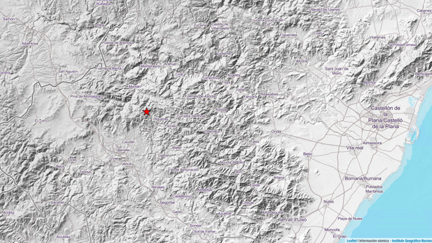 Un terremoto de magnitud 3,1 sacude la Sierra de Espadán