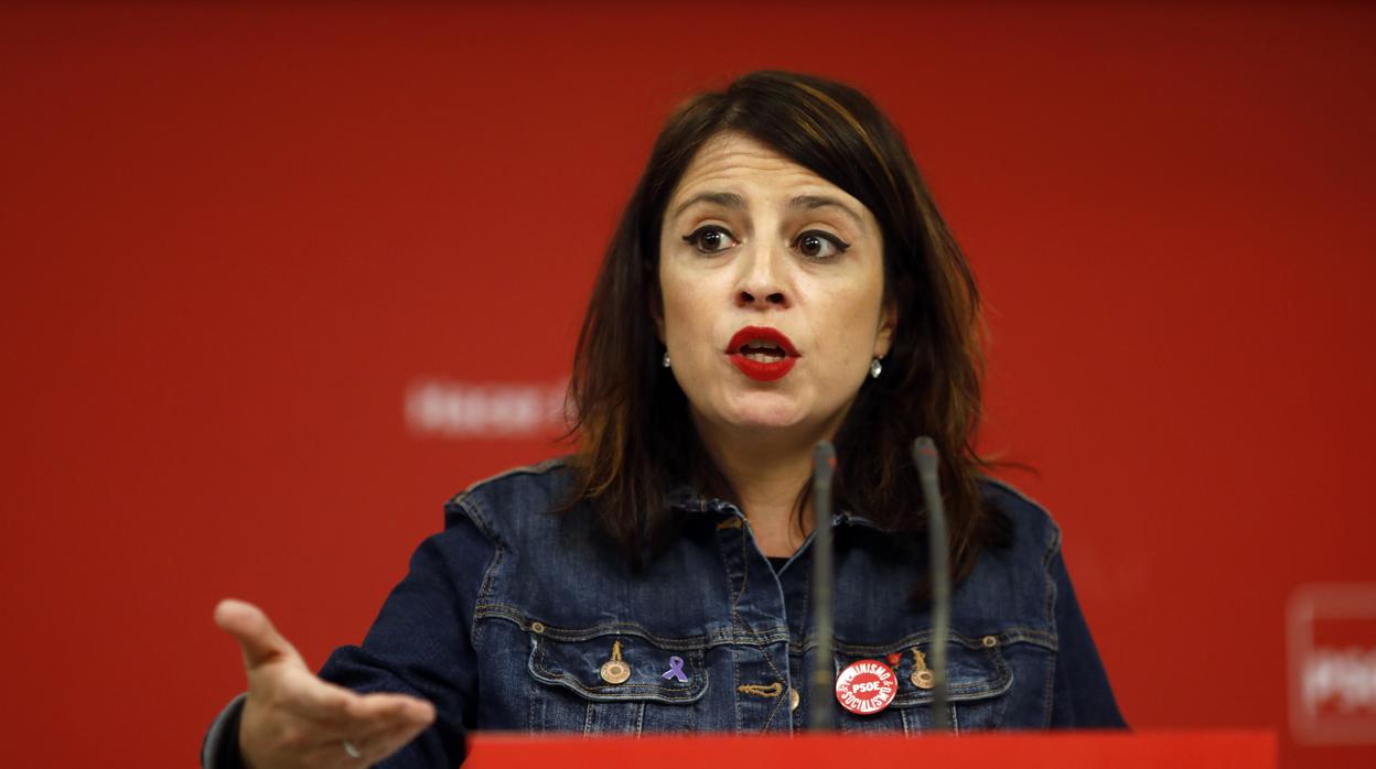 Adriana Lastra, portavoz del grupo parlamentario socialista