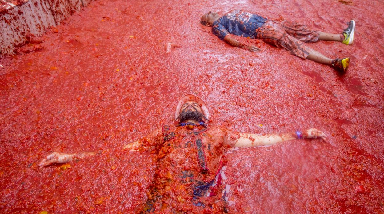 Imagen de archivo de la Tomatina de Buñol