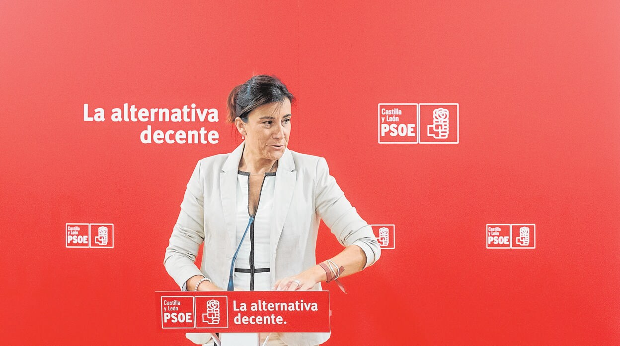 Ana Sánchez durante su comparecencia ante la prensa