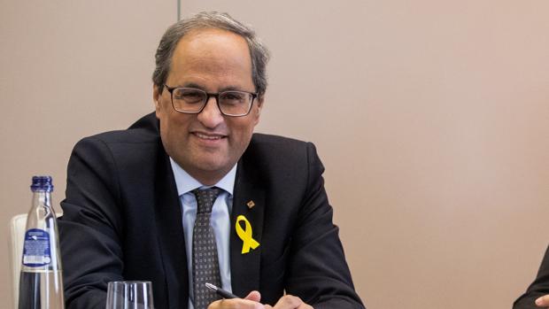 Torra responde a la amenaza de Sánchez de otro 155: defenderá la «no violencia» y obedecerá «al pueblo de Cataluña»