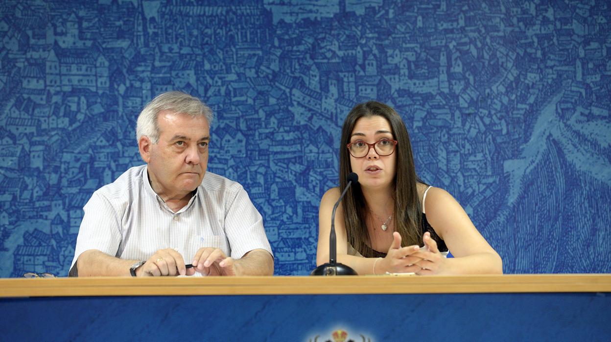 Juan José Pérez del Pino y Nuria Cogolludo han informado de las medidas de seguridad de «Luz Toledo»