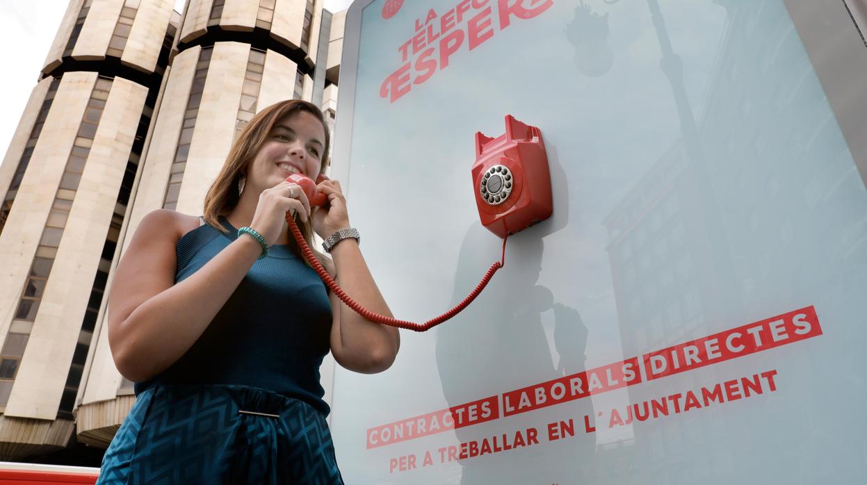 Sandra Gómez, durante la presentación de la iniciativa