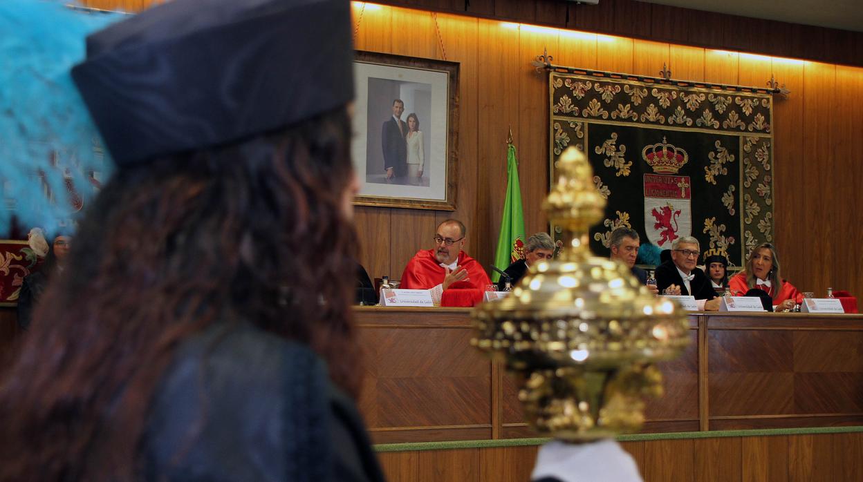 Acto de apertura de curso en la Universidad de León