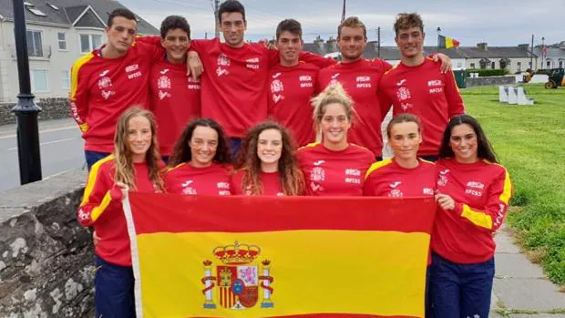 Integrantes de la selección española en Irlanda