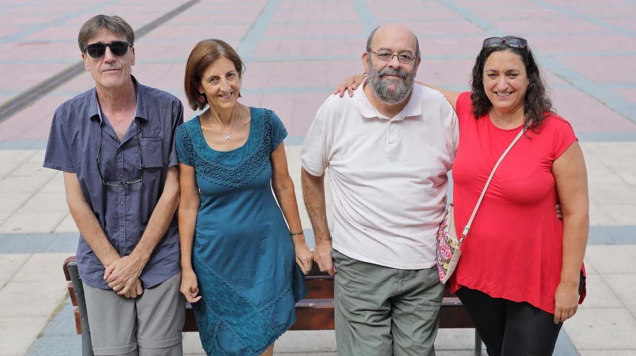 Ángel Sánchez (Teloncillo), María J. Sánchez (Es.Arte); Tomás Martín (La Quimera) y Esther Pérez (Pie Izquierdo)