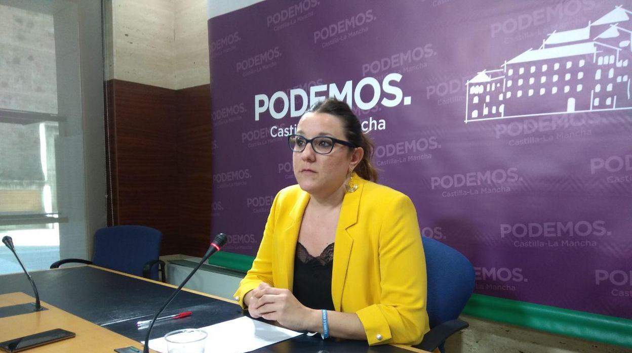 María Díaz, presidenta del grupo parlamentario de Podemos