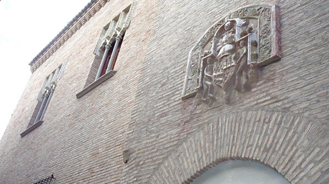 Detalle de la fachada de este edificio histórico-artístico, que será rehabilitado para albergar la biblioteca de Borja