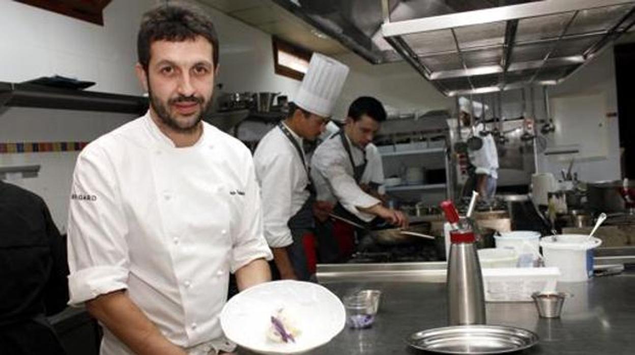 Ivaá Cerdeño en las cocinas de El Carmen de Montesión