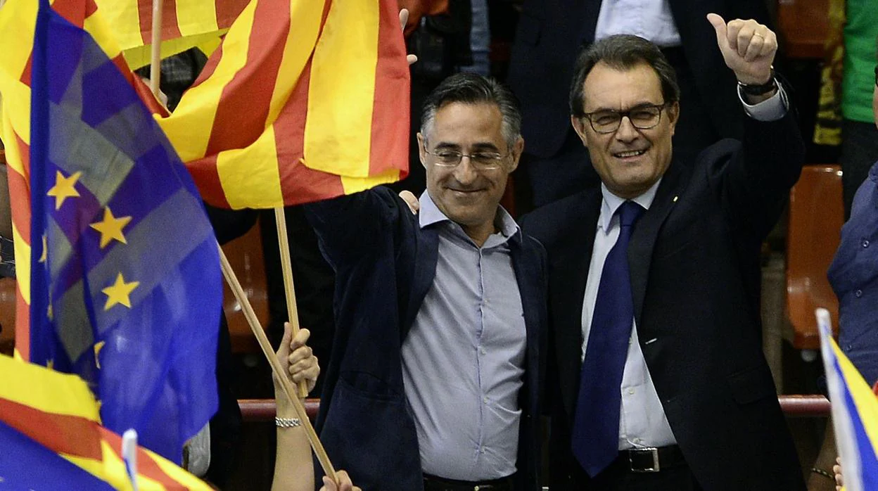 Artur Mas y el último candidato del PDECat al Europarlamento