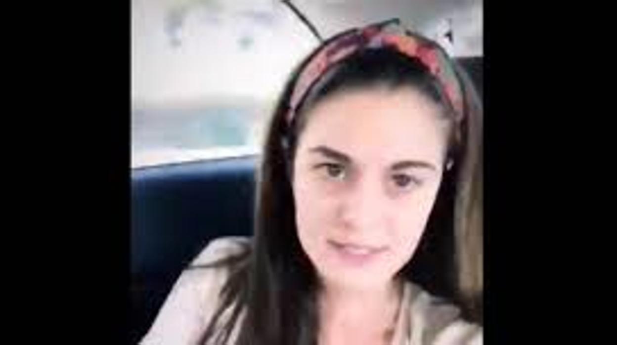 Captura del vídeo difundido por Mireia Mollá