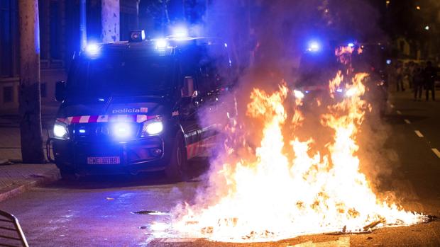 Los Mossos detectan «un cambio en las manifestaciones pacíficas» del independentismo