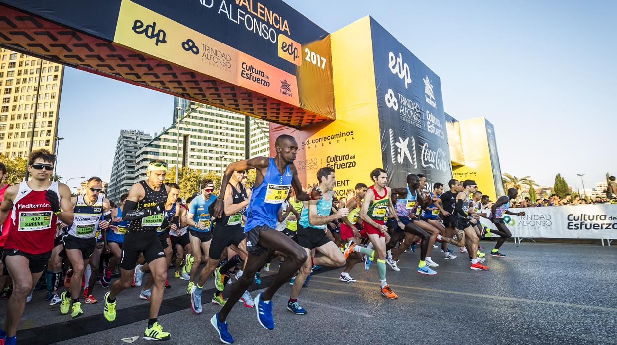 Imagen de la edición pasada del Maratón Valencia