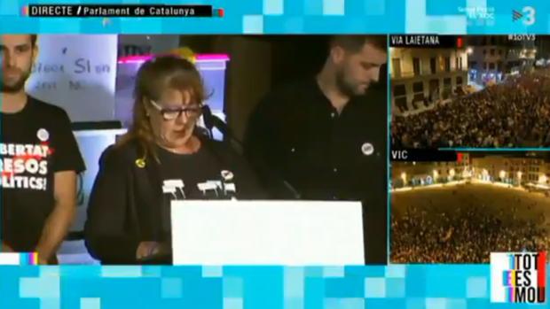 La última censura en TV3: cortan el discurso de una mujer que pide la dimisión del conseller Buch