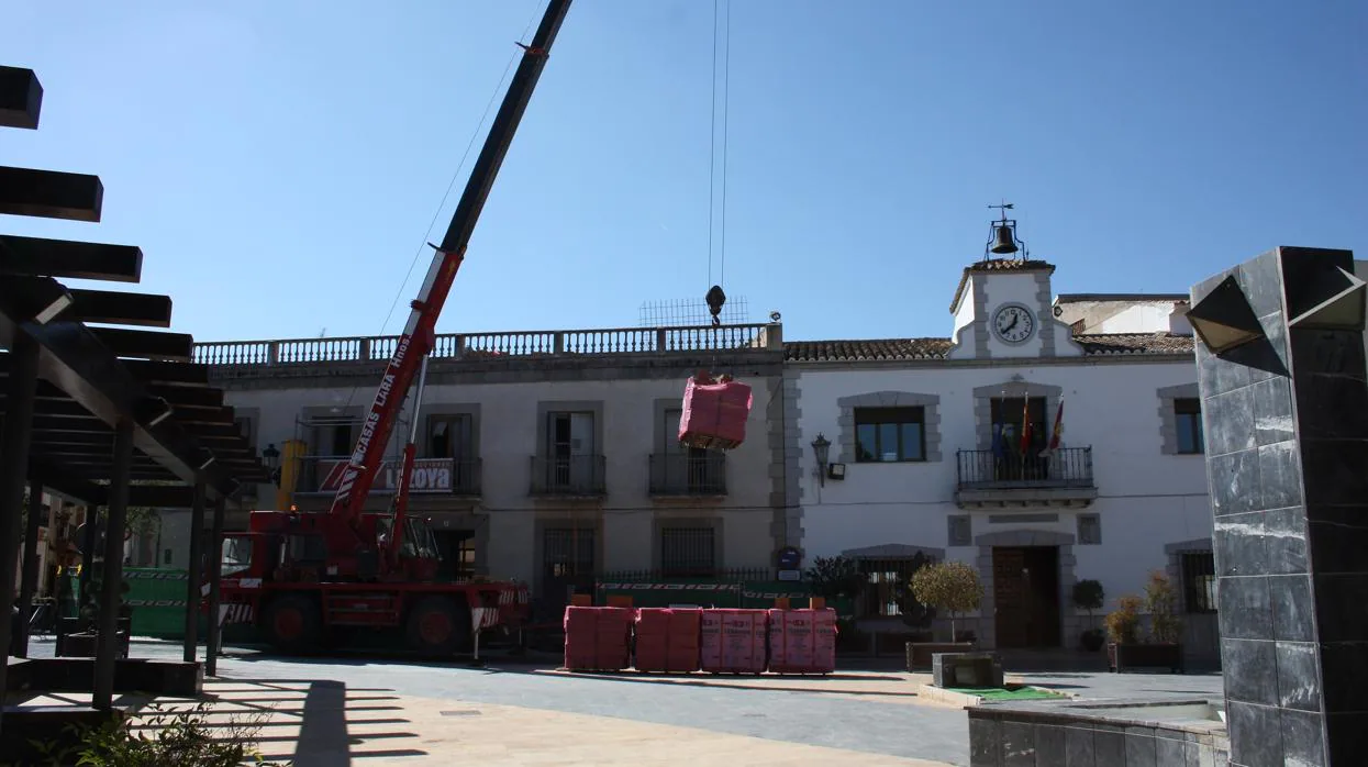 Obras de recuperación de «La Casona», edificio anexo al ayuntamiento