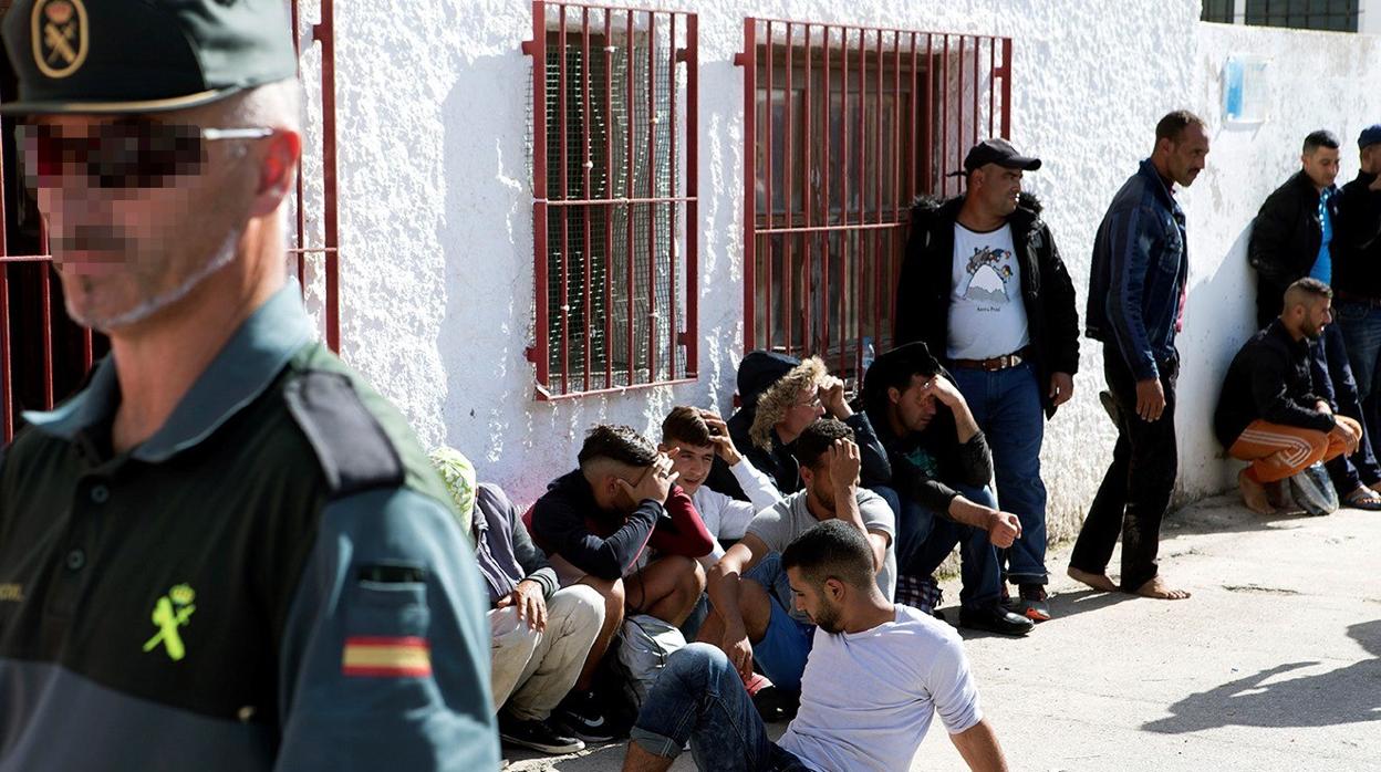 Grupo de inmigrantes llegado ayer a las costas andaluzas