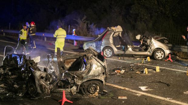 Dos muertos en un accidente de tráfico en el corredor Nadela-Monforte (Lugo)