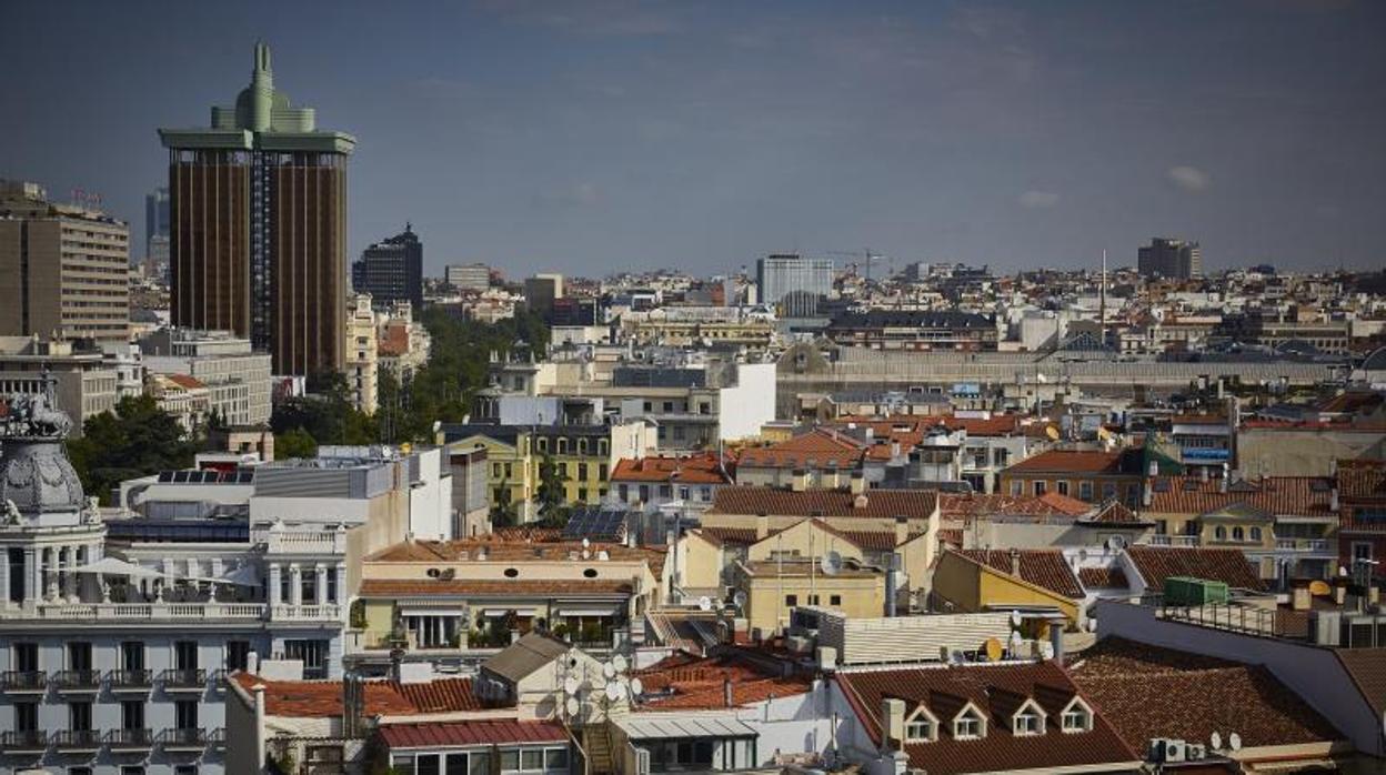 Vista aérea del distrito de Salamanca, el más caro de España