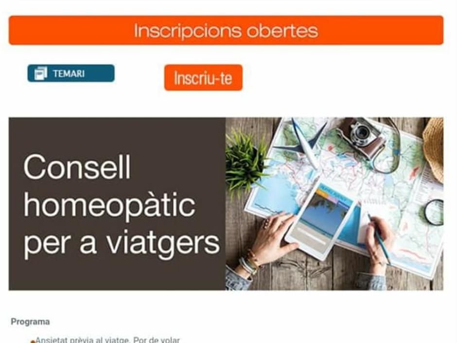 El Colegio de Farmacéuticos catalán promueve la homeopatía en su web