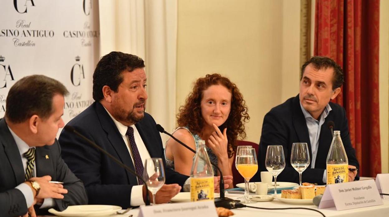 Javier Moliner, en la inauguración del desayuno-conferencia celebrado en el Real Casino Antiguo de Castellón