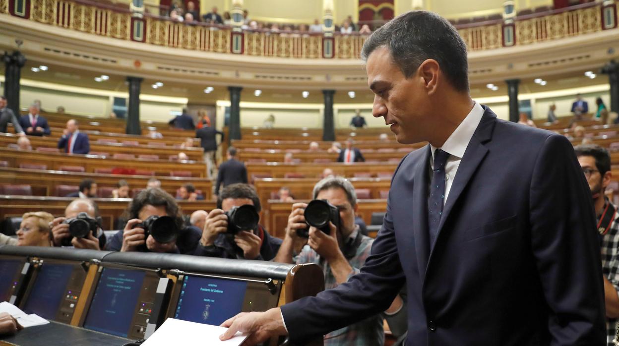 Pedro Sánchez en el Congreso