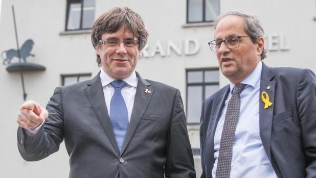 El portazo de la CUP desinfla la cumbre independentista de Puigdemont y Torra en Waterloo