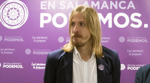 El secretario general de Podemos Castilla y León, Pablo Fernández