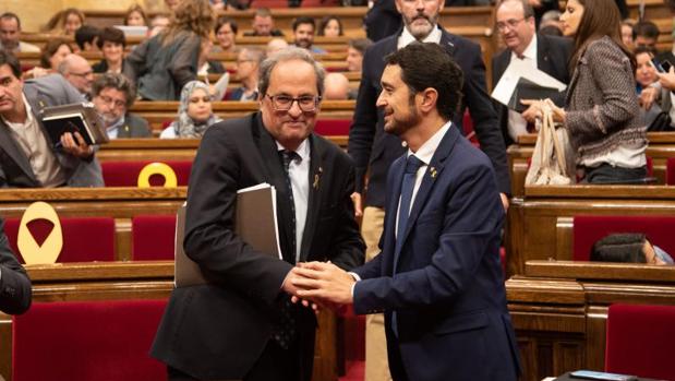 Torra convoca a los partidos a una «mesa de diálogo» para hablar «honestamente» con el objetivo de la secesión