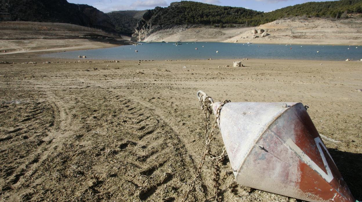 Imagen del embalse de Entrepeñas (Guadalajara), durante una sequía