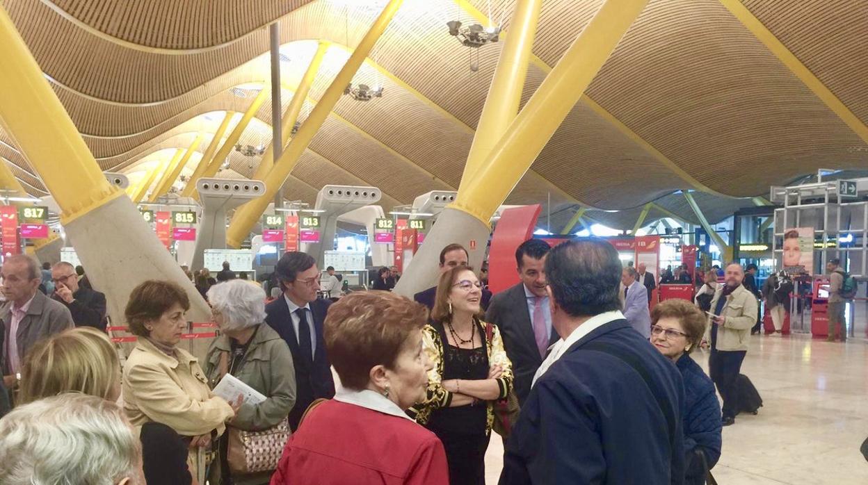 La directora del Imseso en un acto en el Aeropuerto de Madrid el pasado mes de octubre