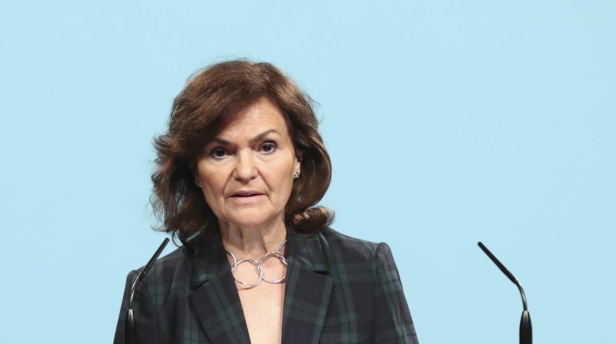 Carmen Calvo, vicepresidenta del Gobierno