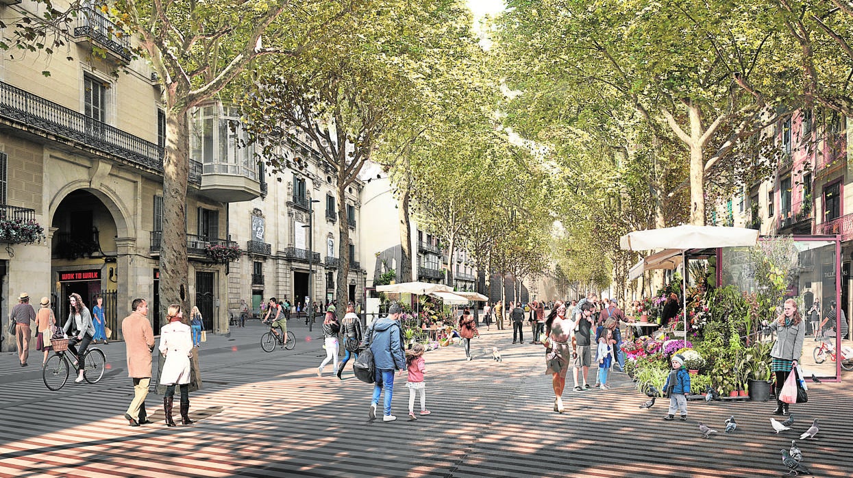 La nueva Rambla perderá un carril y estará lista en 2028