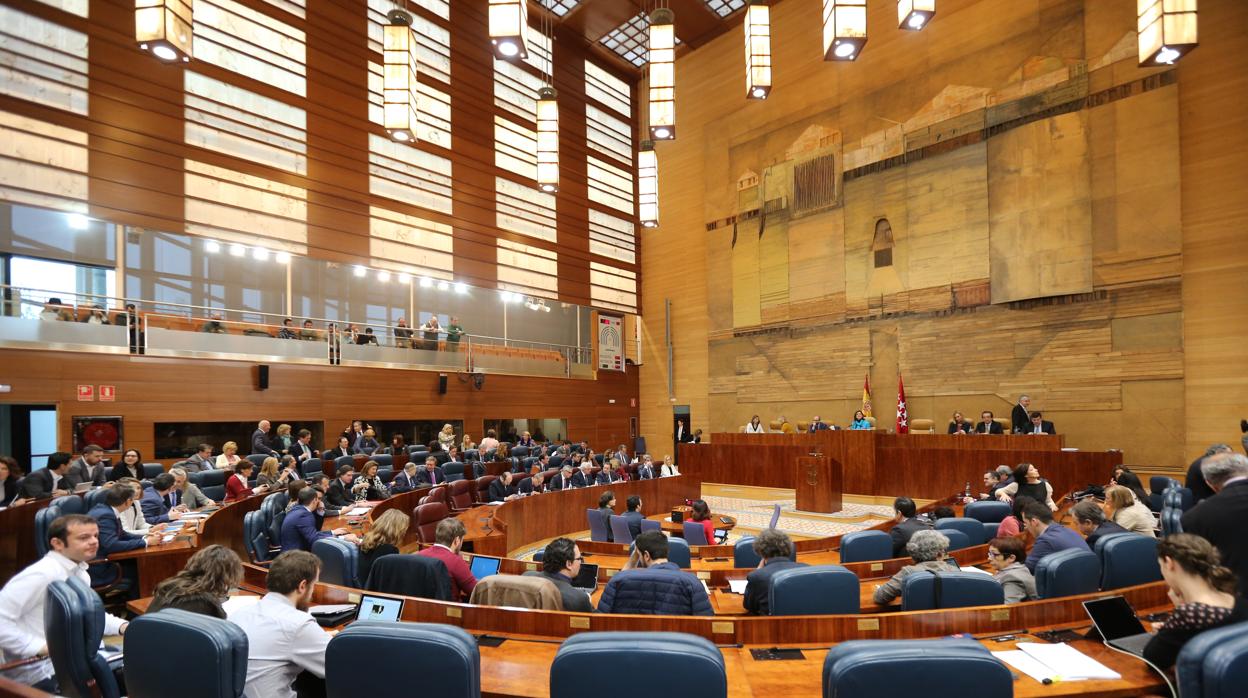 Pleno en la Asamblea de Madrid