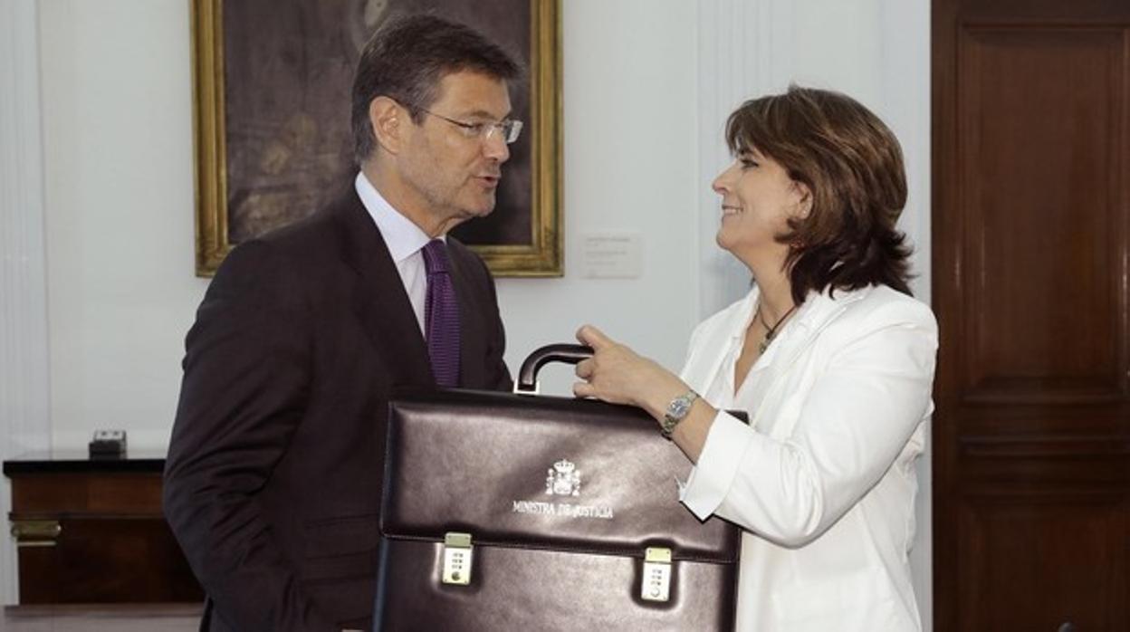 La ministra Dolores Delgado y su antecesor, Rafael Catalá, encargados de la negociación para renovar el CGPJ