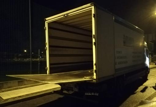 El tráiler lanzadera utilizado